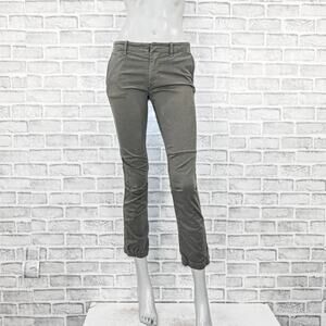 Nili Lotan Women's French Military Pants ankle zip in Grey Size 0